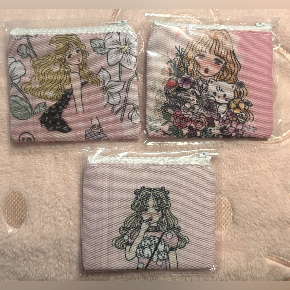🆕 Cute Mikko Illustrations Pouches